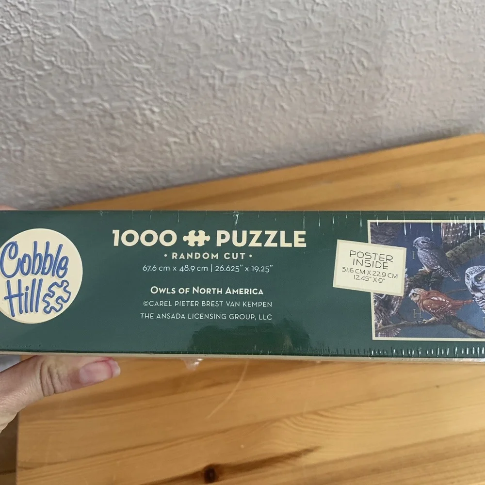 Owls of North America 1000 Pieces Jigsaw Puzzle Cobble Hill New Sealed